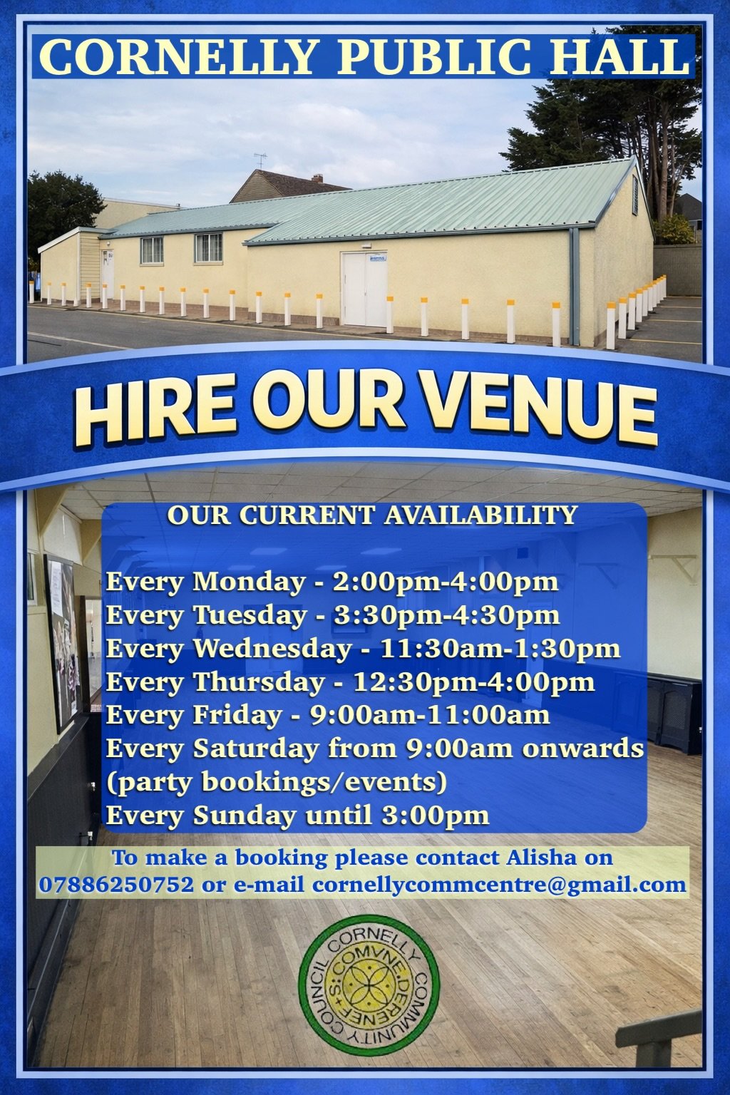 Public Hall Advert